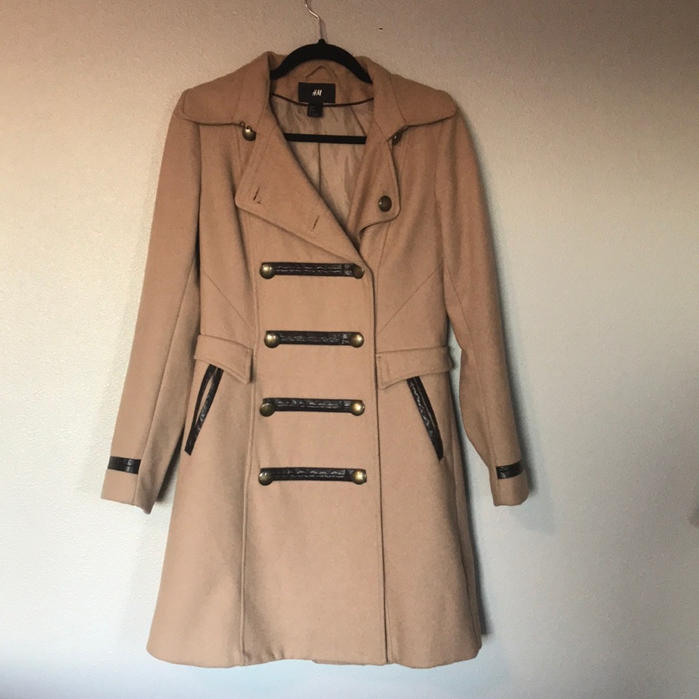 H&M Wool Double Breasted Peacoat